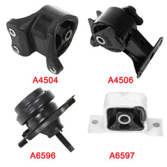 ECCPP Engine Motor Transmission Mount 4pcs For AT Trans For 02-06 Honda CRV 2.4L ECCPP
