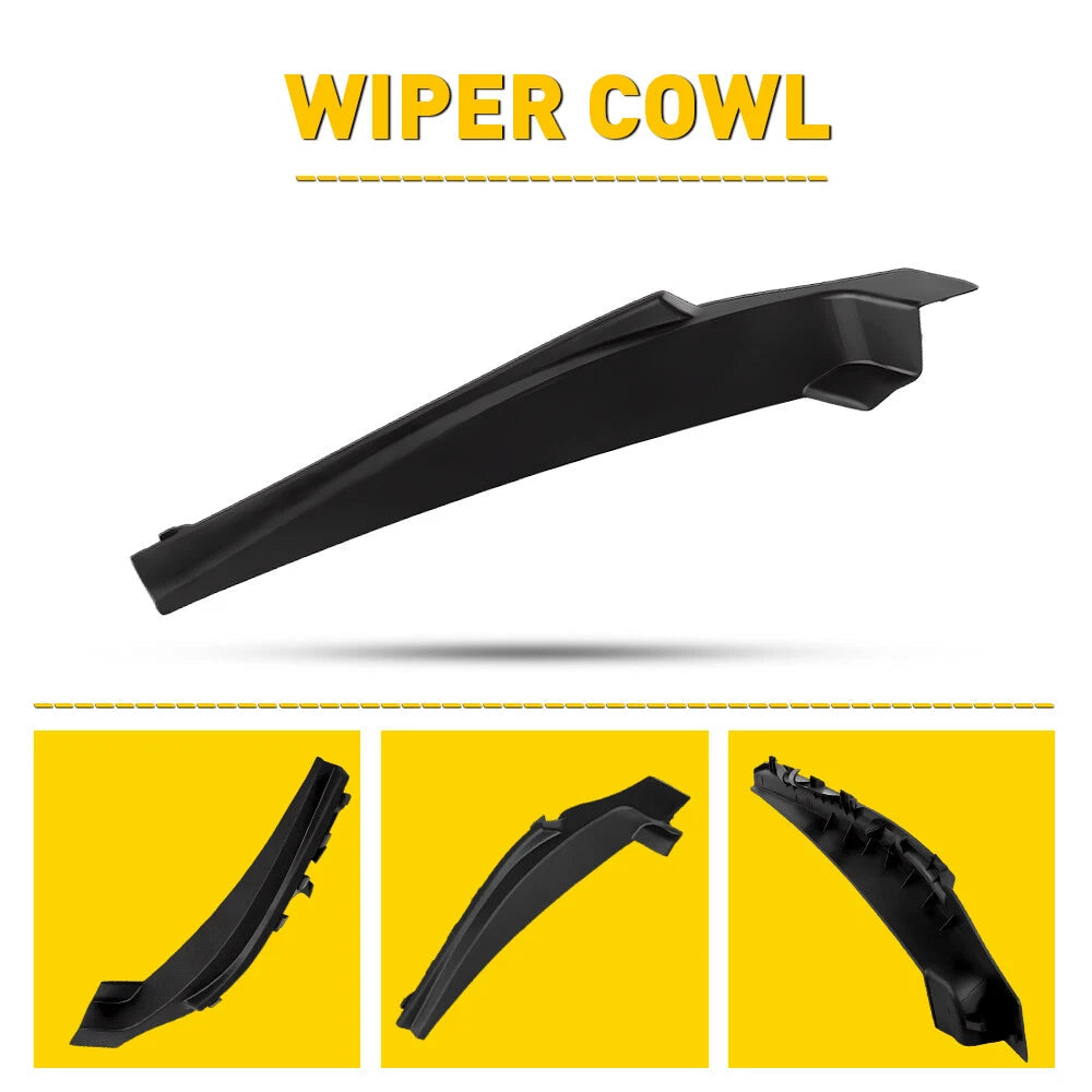 For 2013-19 Nissan Sentra Front Windshield Wiper Side Cowl Extension Cover Trim 6B93BC-57