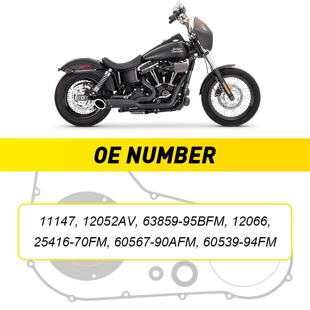 Clutch Primary Cover Gasket Seals Kit for 1999-2005 Harley Dyna Softail Models A 6B93BC-57