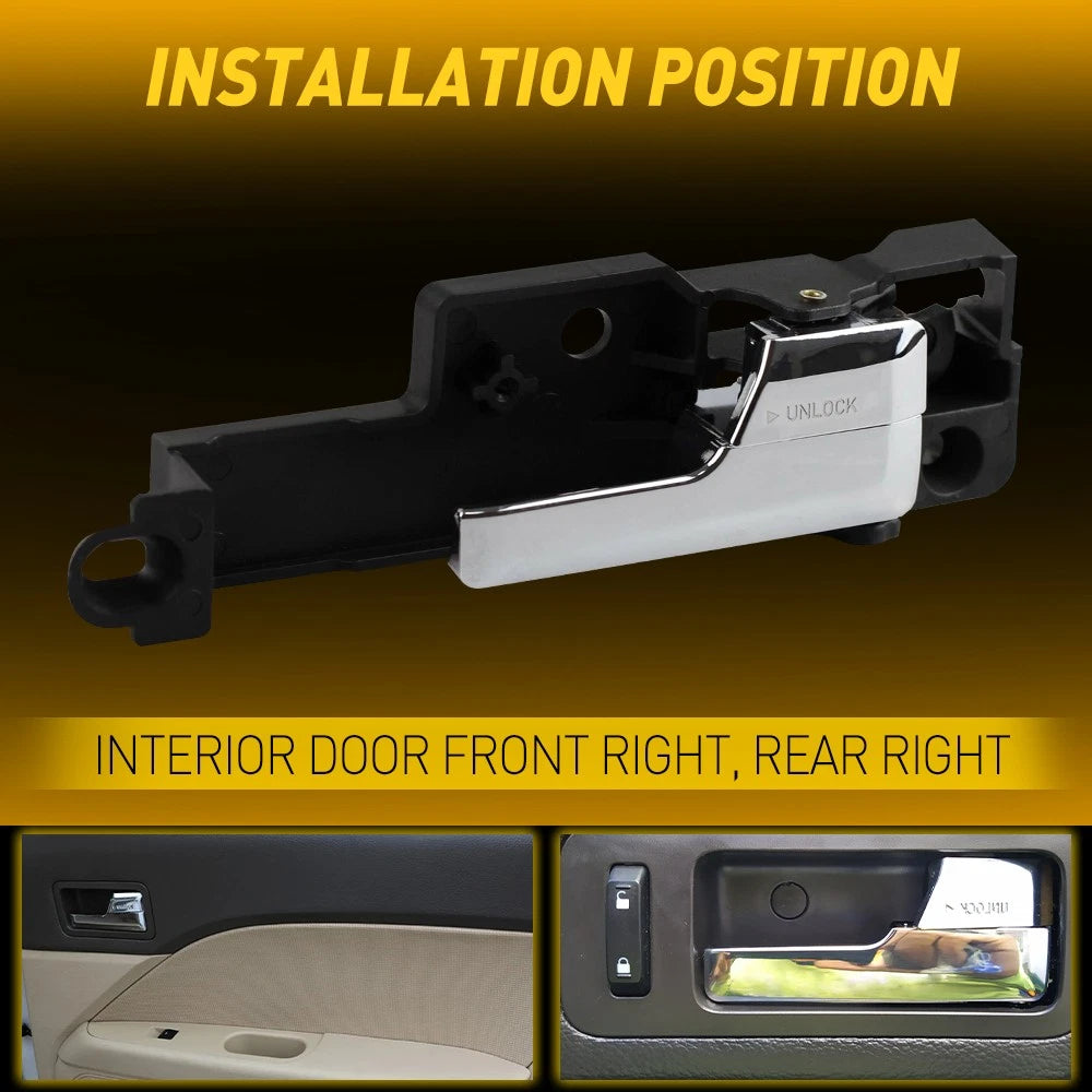 For Fusion Ford 2006-2012 Front Inner Inside Door Handle Right Passenger Side RH 6B93BC-57