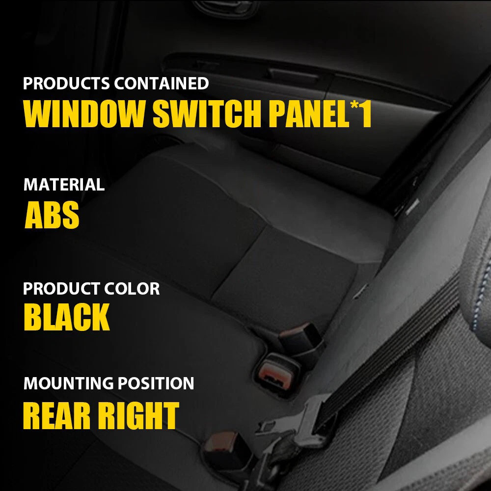 For 2012-2014 Toyota Yaris Rear Right Door Window Switch Bezel Trim Panel Cover 6B93BC-57