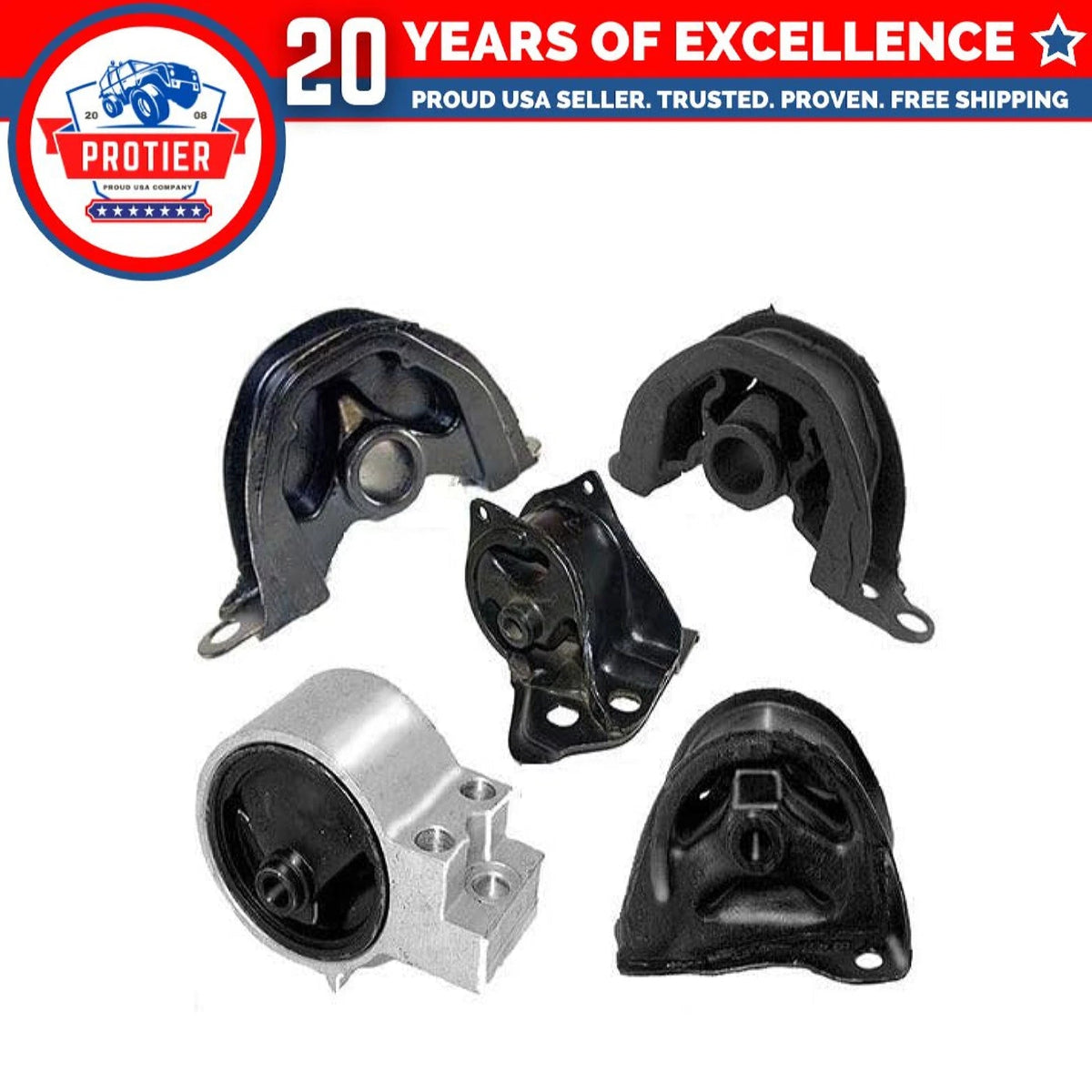 Fits 1994-1995 Honda Civic 1.6L EX Coupe Motor & Transmission Mount Set for 6B93BC-57