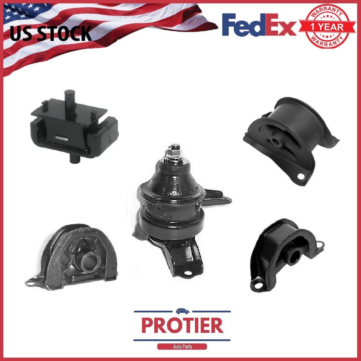 Fits Honda CR-V 1997 - 2001 2.0L Automatic Engine Motor & Transmission Mount Set 6B93BC-57