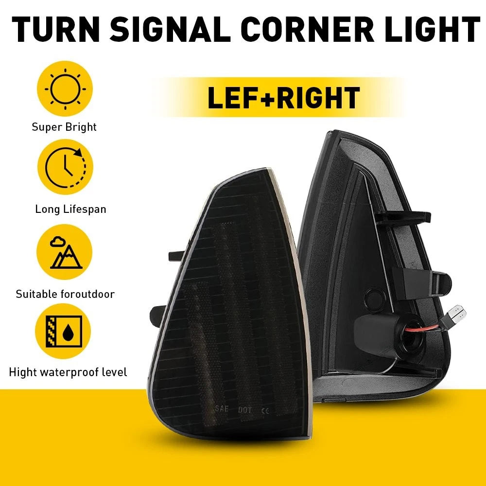 2PC LED Side Marker Parking Turn Signal Corner for Lights 2006-10 Dodge Charger 6B93BC-57