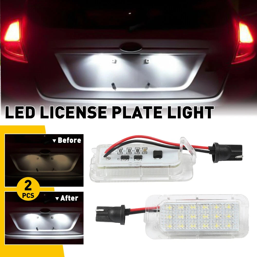 2x LED Plate License Lights SUPER BRIGHT For Explorer Ford Fusion Fiesta Escape 6B93BC-57
