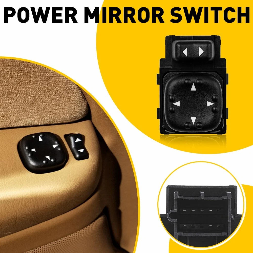 Left Driver Power Mirror Switch Control 15045085 Fits Chevy Silverado GMC Sierra 6B93BC-57