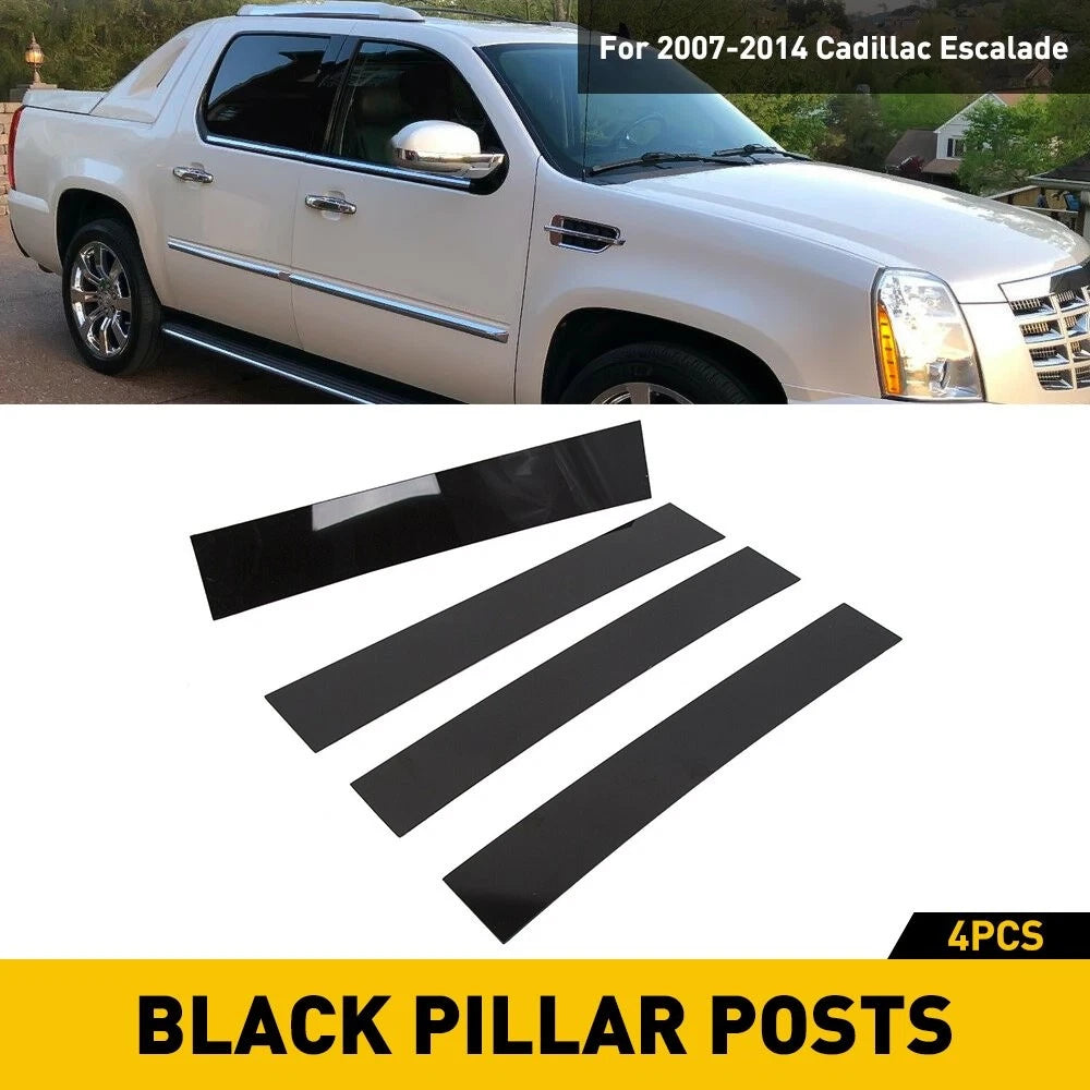 For 2007-2014 Cadillac Escalade Black Pillar Post Door Trim Car Auto Accessories 6B93BC-57
