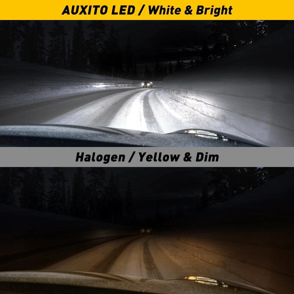 AUXITO 9005 H11 LED Headlight Bulb Kit High Low Beam 6500K White 24000LM EOA AUXITO