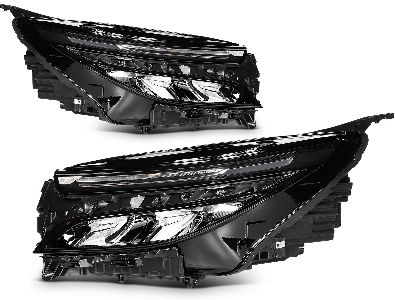 Pair LED Headlights Assembly For 2022-2024 Chevrolet Equinox LT RS 1.5L Black 6B93BC-57