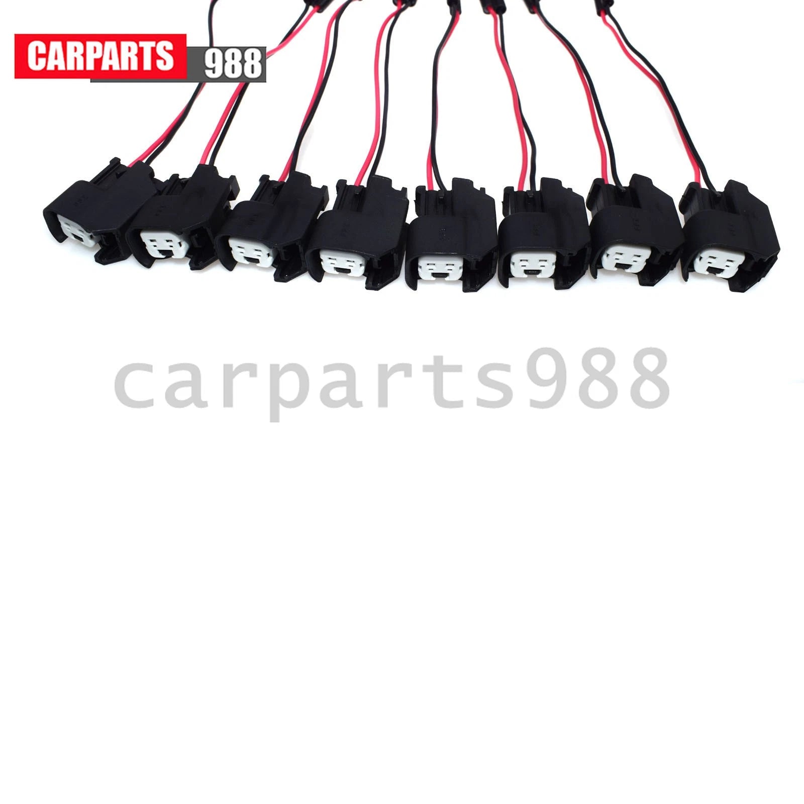 8Pcs LQ4 LQ9 4.8 5.3 6.0 Wire Harness to LS2 LS3 LS7 EV6 Injector Adapters Kit 6B93BC-57