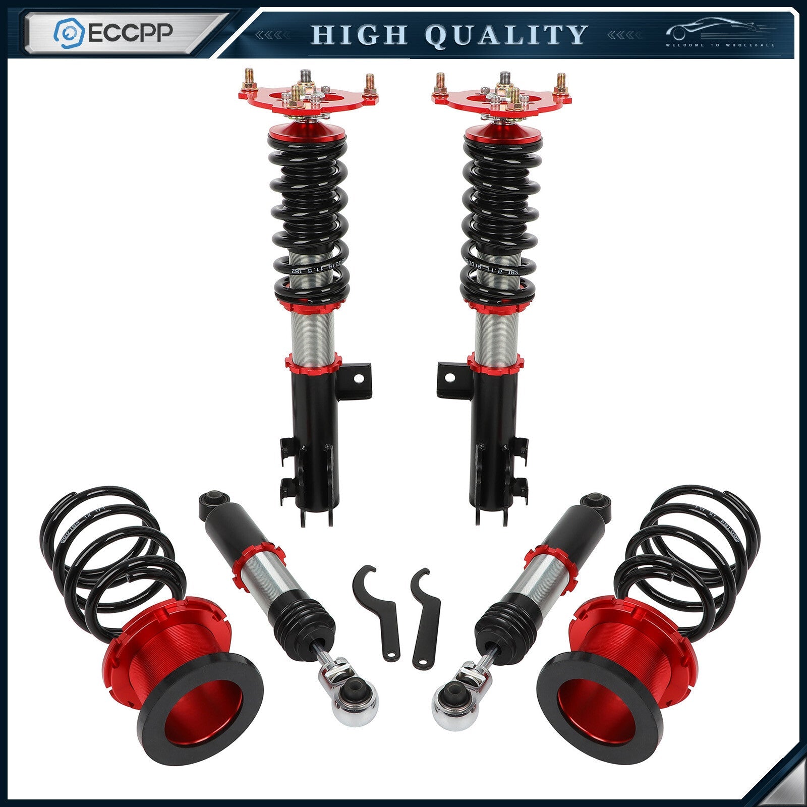 COILOVERS SHOCK ADSORBER LOWERING KITS FOR 14-18 KIA FORTE SEDAN/KOUP ADJUSTABLE 6B93BC-57