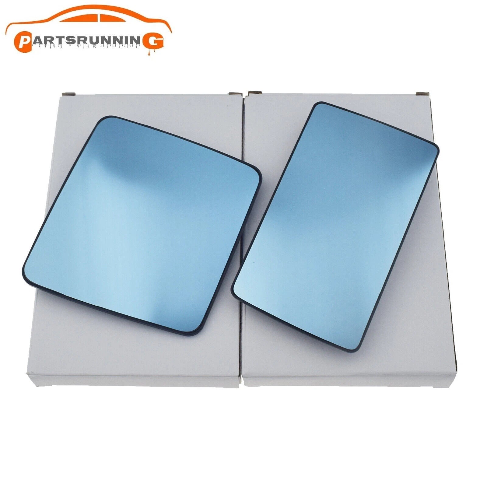 1248101321 Pair L+R Side Mirror Glass Heated For Mercedes-Benz W124 S124 W201190 6B93BC-57