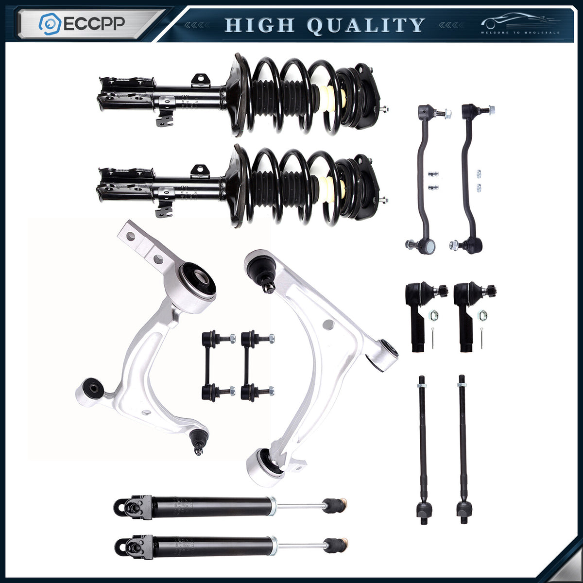 For 2002 -2006 Nissan Altima 2.5L Front Strut Rear Shock Assembly Suspension Kit