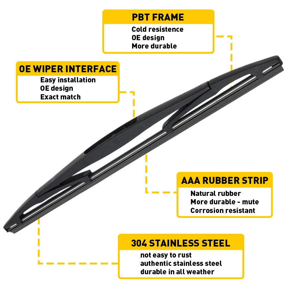 Rear Wiper Arm with Blade For 2004-2014 MURANO NISSAN Replaces 28781-1FC0A EOA 6B93BC-57