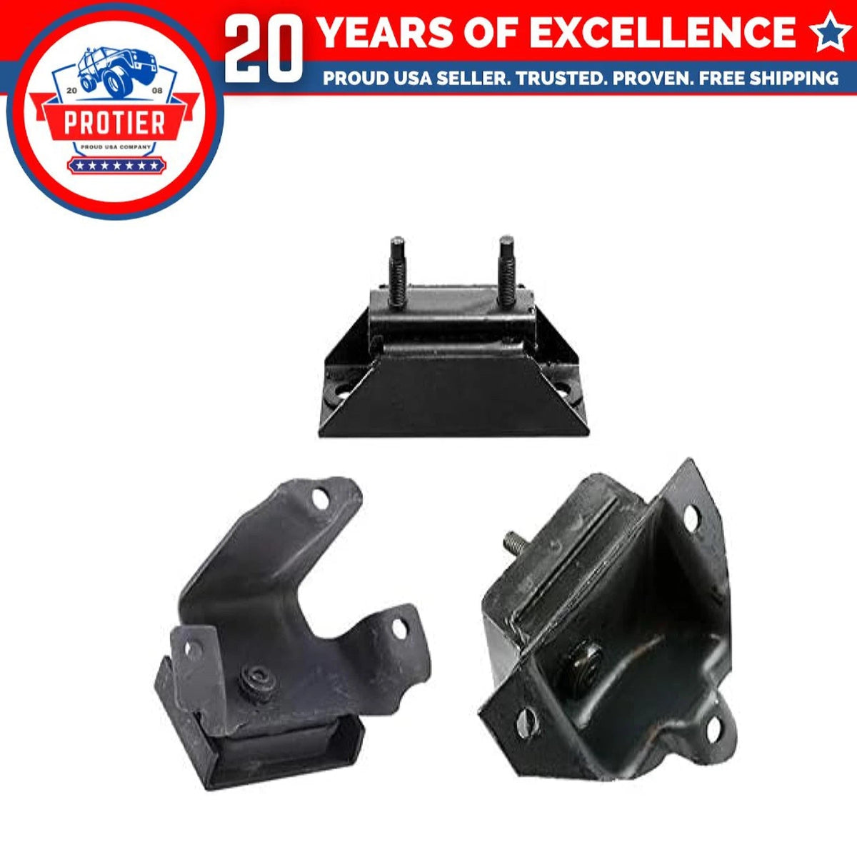 Fits 1988-1996 Ford E150 E250 E350 Econoline/Club Wagon 4.9L Motor& Trans Mount 6B93BC-57