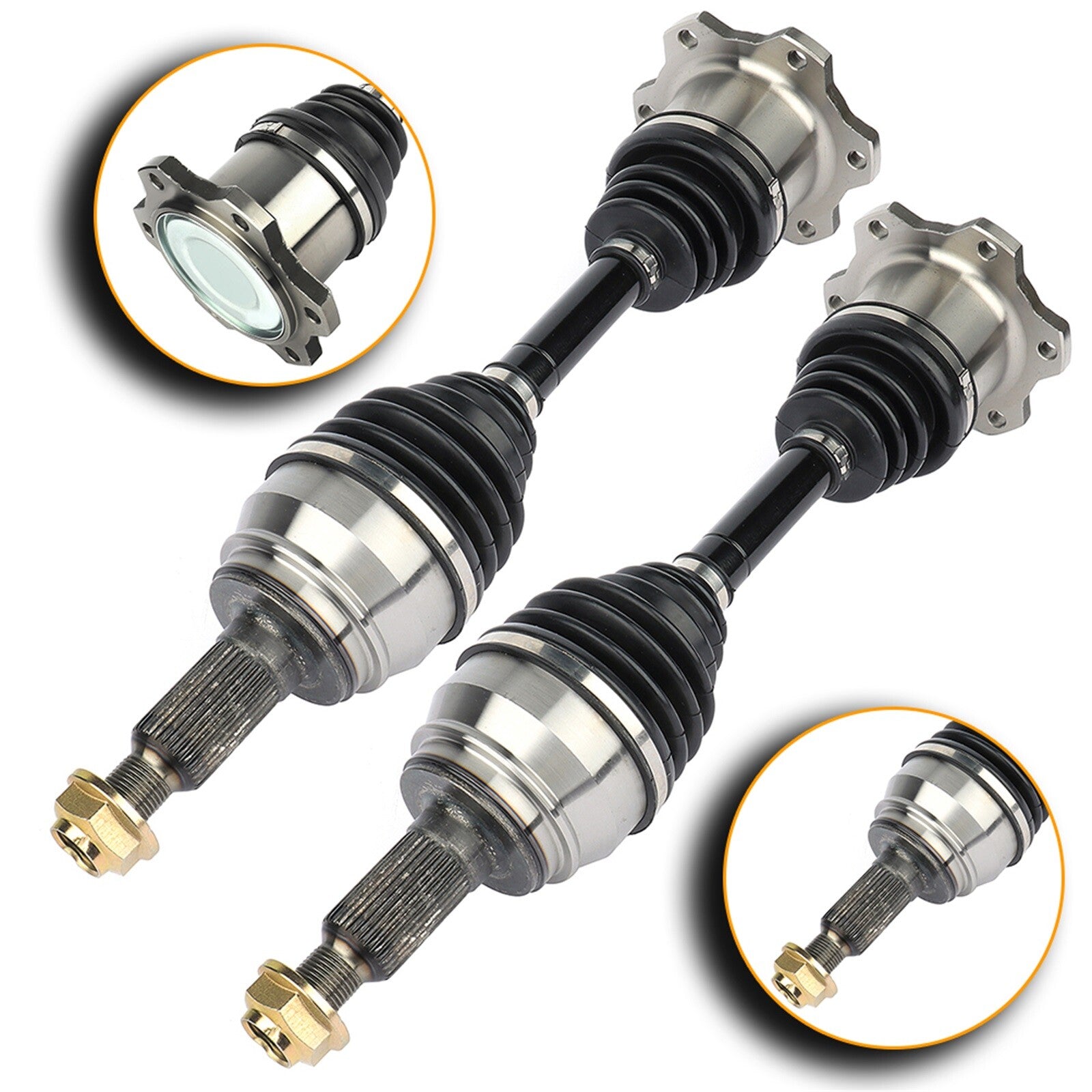 Front for Chevrolet Silverado 1500 GMC Sierra 1500 5.3L 1999-2006 2pcs CV Axles 6B93BC-57