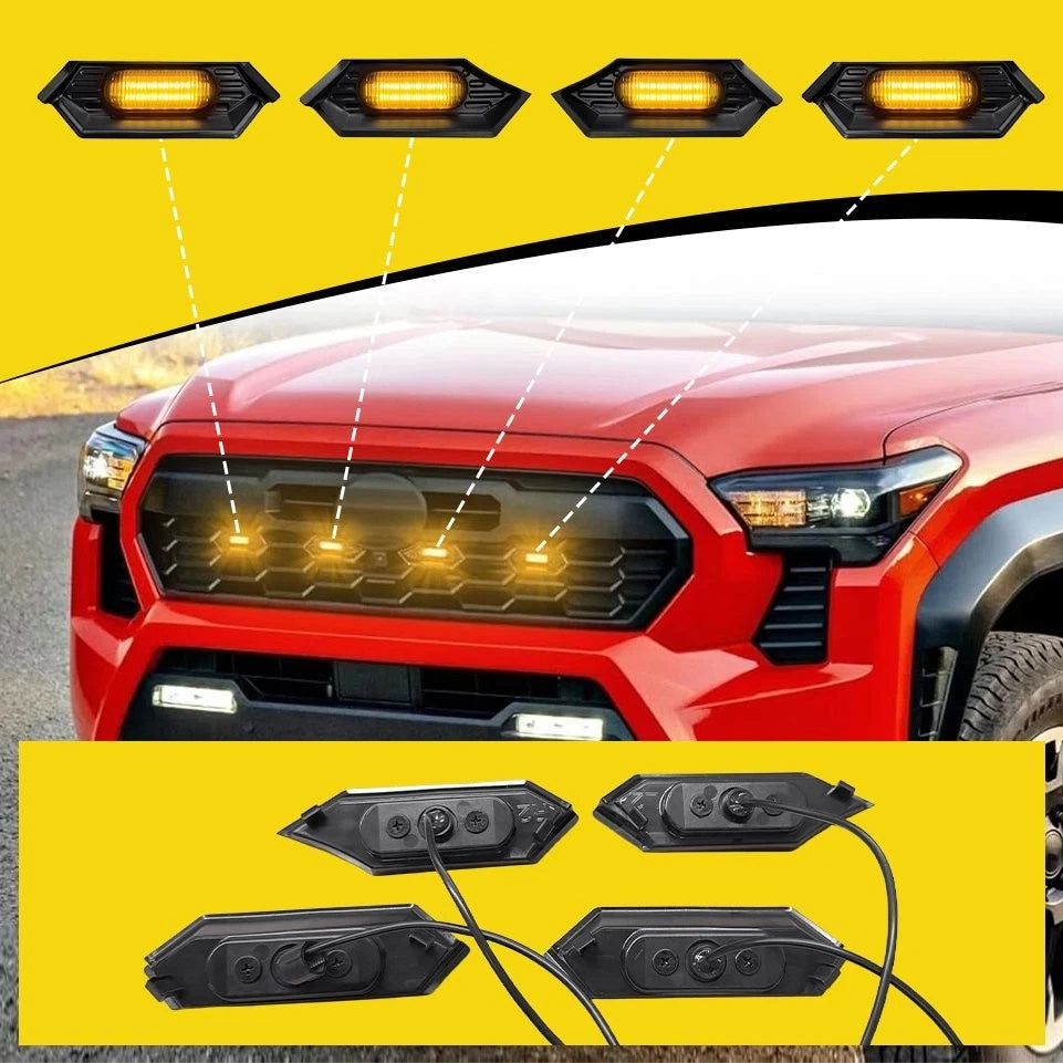 4x Front Bumper Amber Fog Lamp For 2024-2025 Tacoma TR D Sport / TR D Off-Road A 6B93BC-57