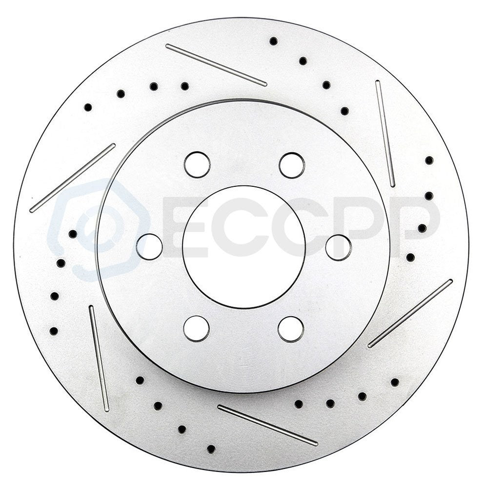 Front Brake Rotors Pads + Wheel Hub for 2000 2001 2002 4WD Dodge Dakota Durango KOEEP