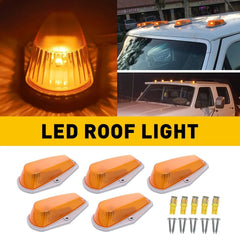 5Pcs For FORD F150 Roof F350 F250 1973-1997 Top Cab Lights Amber Marker Lights 6B93BC-57