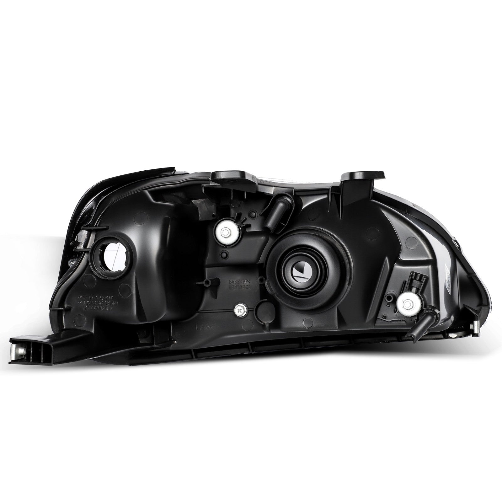 ECCPP Halogen Headlights Assembly For Honda Civic 1.6L 1999-2000 Pair Kit Black 6B93BC-57