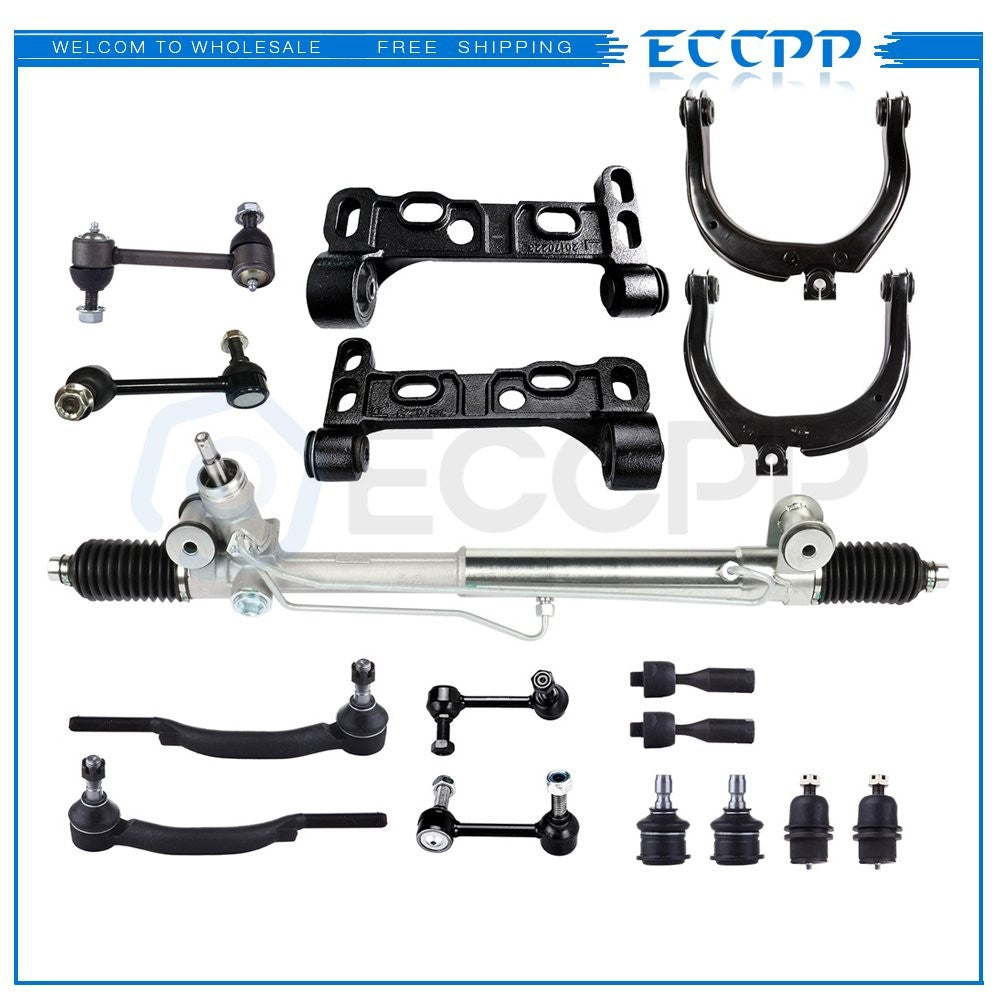 ECCPP 17Pc Complete Power Steering Rack And Pinion Suspension Kit For Chevy Gmc 6B93BC-57
