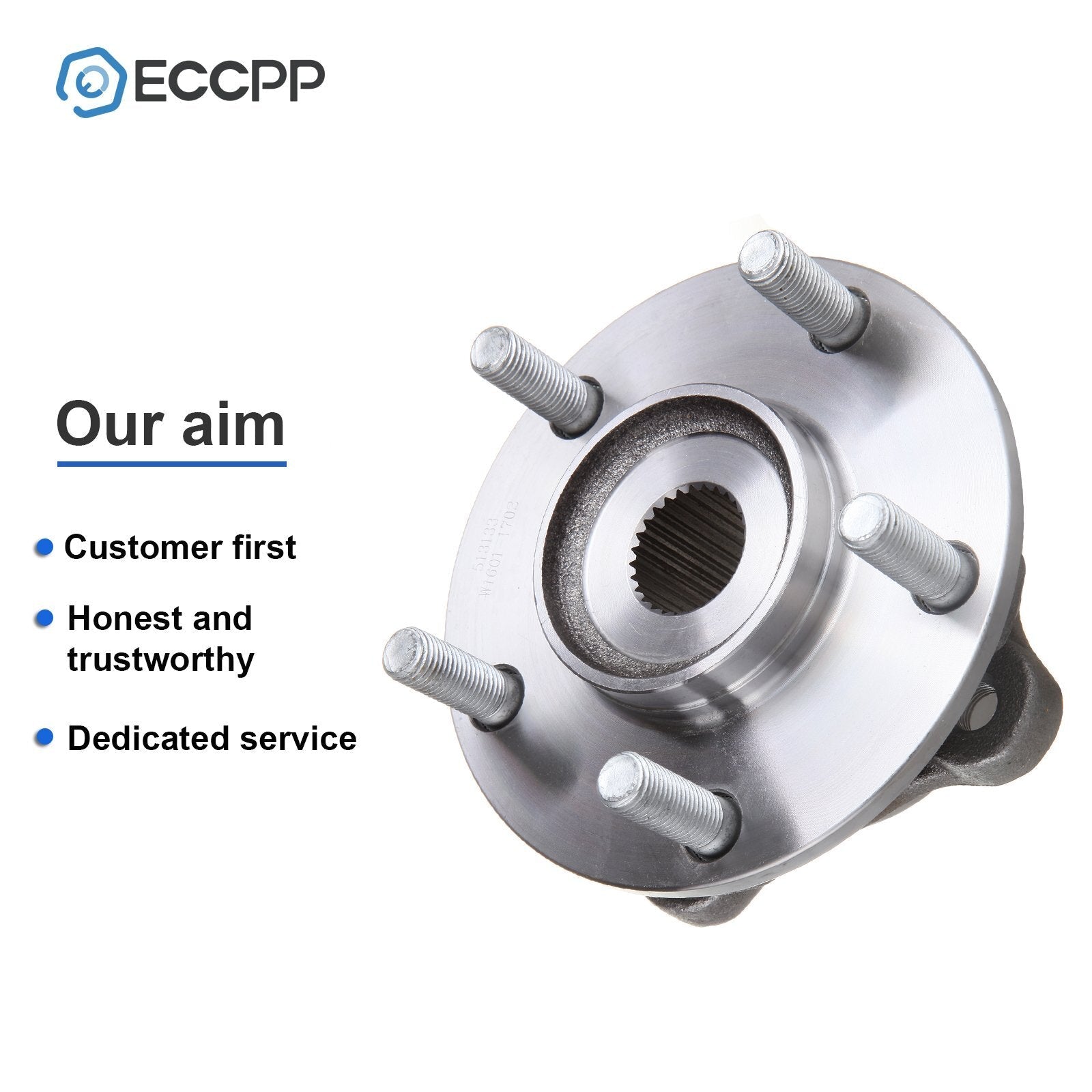 2Pcs Wheel Hub Bearings Front AWD For Mitsubishi 3000GT Lancer Evolution NON-ABS MITSUBISHI