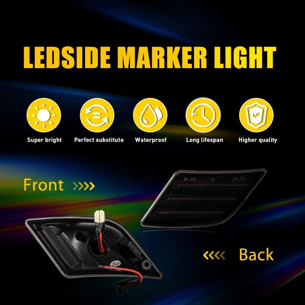 For 2008-2011 Mercedes Benz W204 C300 C350 C63 C-Class Side Marker Lights Lamp A 6B93BC-57