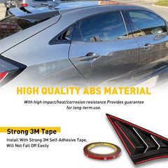 For Honda Civic Type R Hatchback 2017-2020 Rear Side Vent Window Louver Cover EA 6B93BC-57