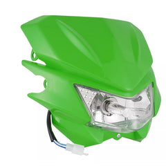 Green 25W Off Road Dirt Bike Headlight For KDX 220R KLX DRDS YZ XT DT SX KX
