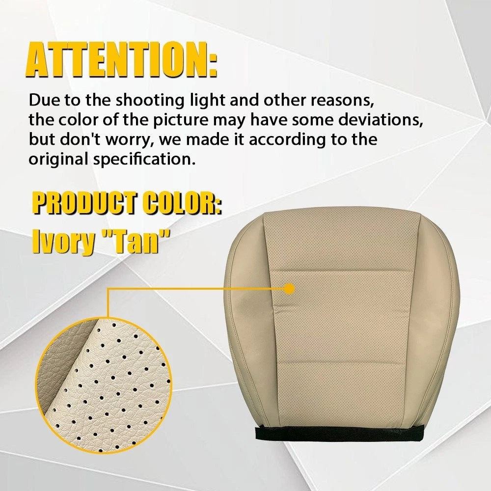 For Subaru Outback 2015-2017 Driver Perforated Leather Bottom Seat Cover Tan EA 6B93BC-57