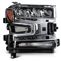 ECCPP Headlights Assembly For Chevrolet Silverado 1500 2019-2021 Pair Black 6B93BC-57