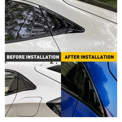 For Honda Civic Type R Hatchback 2017-2020 Rear Side Vent Window Louver Cover EA 6B93BC-57