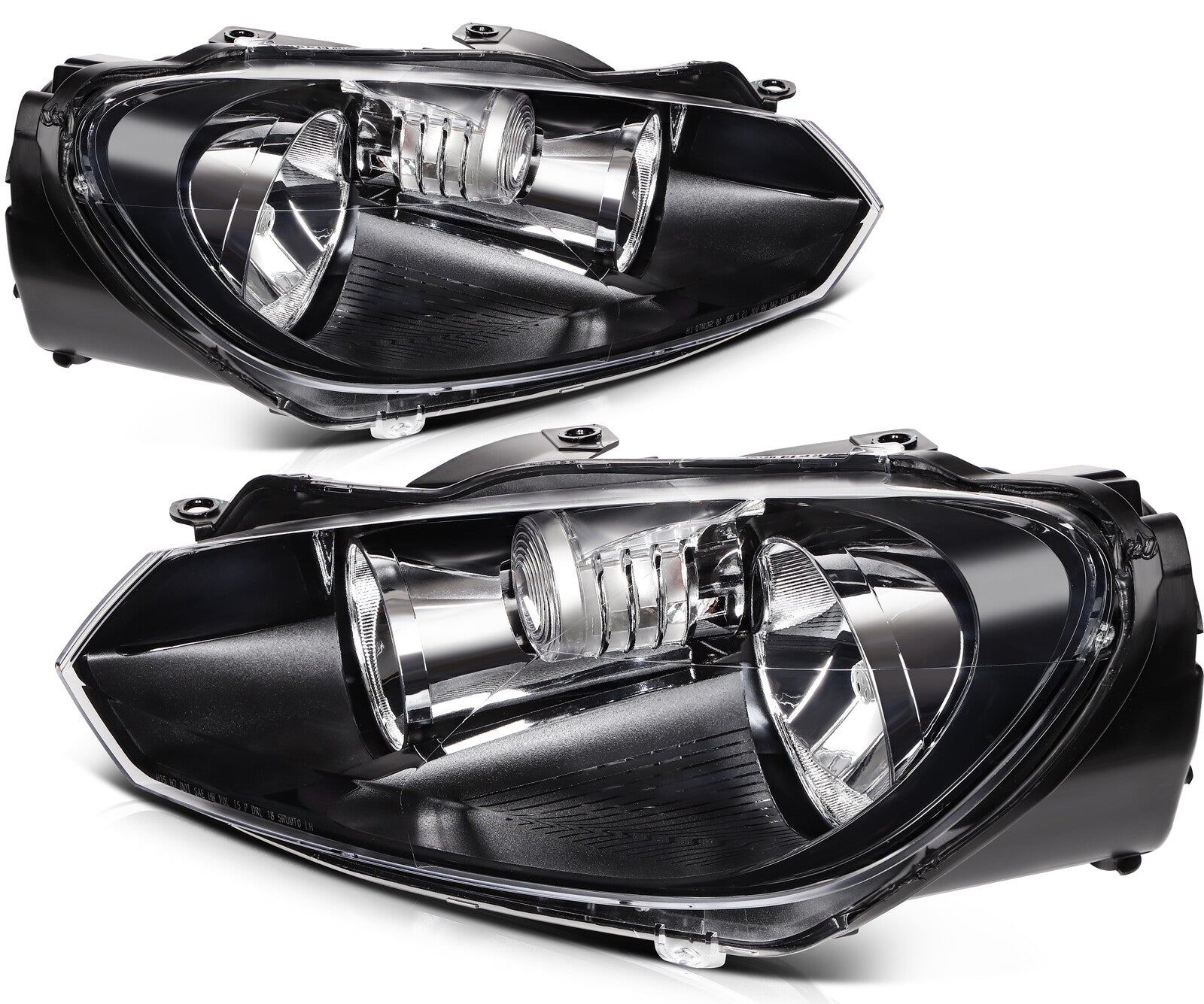 For 2010 12 13 14 VW GTI Golf Jetta Sportwagen(MK6) LH+RH Headlights Assembly 6B93BC-57