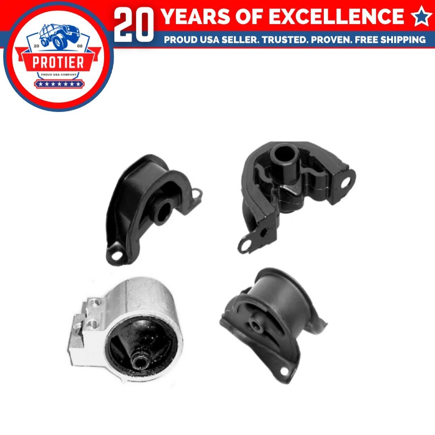 Engine Motor Mount Set 4PCS Compatible for 1994 - 2001 Acura Integra 1.8L 6B93BC-57