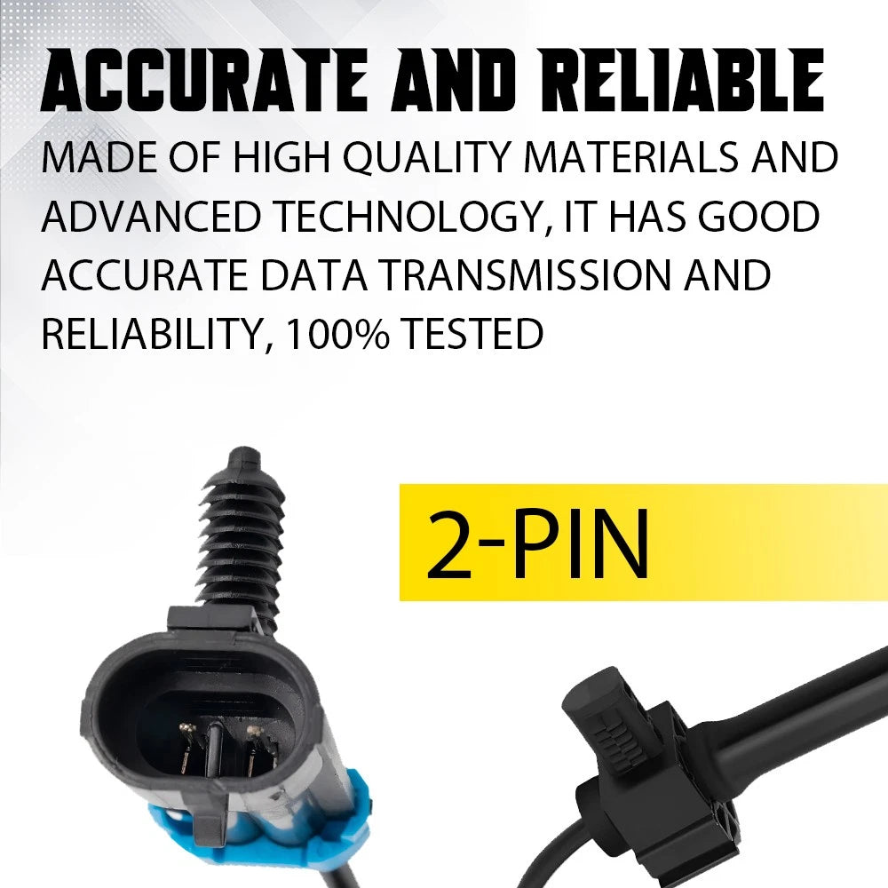 Rear ABS Speed Sensor Set For 2007 08 09 10 11 12 13 Chevrolet Silverado 1500 EA 6B93BC-57