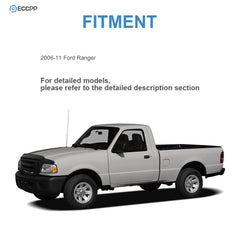 Driver Side Manual Mirror For 2006-2011 Ford Ranger Black Textured Manual Fold 6B93BC-57