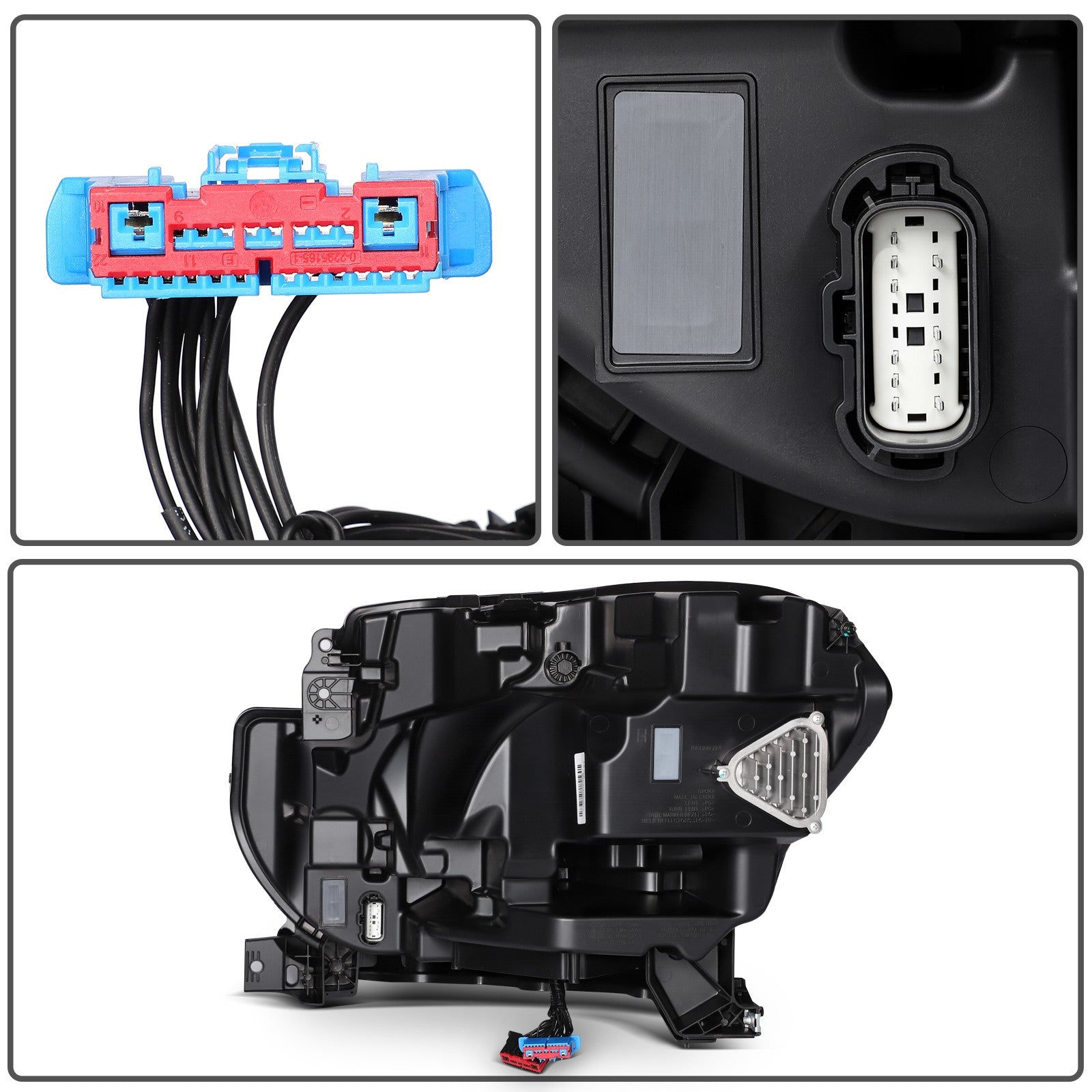 Right Side LED Black Headlight Assembly Fits 2022-2024 Ford Expedition 3.5L KOEEP
