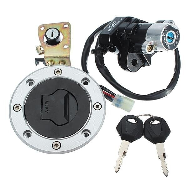 Ignition Switch Fuel Gas Cap Key Set for Suzuki SFV650 SV1000 SV650 DL650 DL1000 6B93BC-57