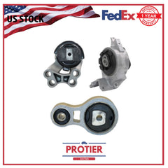 Engine Motor & Trans Mount 3PCS Set For 10-12 Ford Fusion/07-12 Lincoln MKZ 3.5L 6B93BC-57