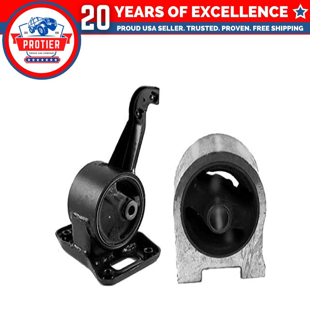 Fits 1995-1996 Hyundai Sonata 2.0L AUTO Trans Front Motor & Trans Mount 2PCS : 6B93BC-57
