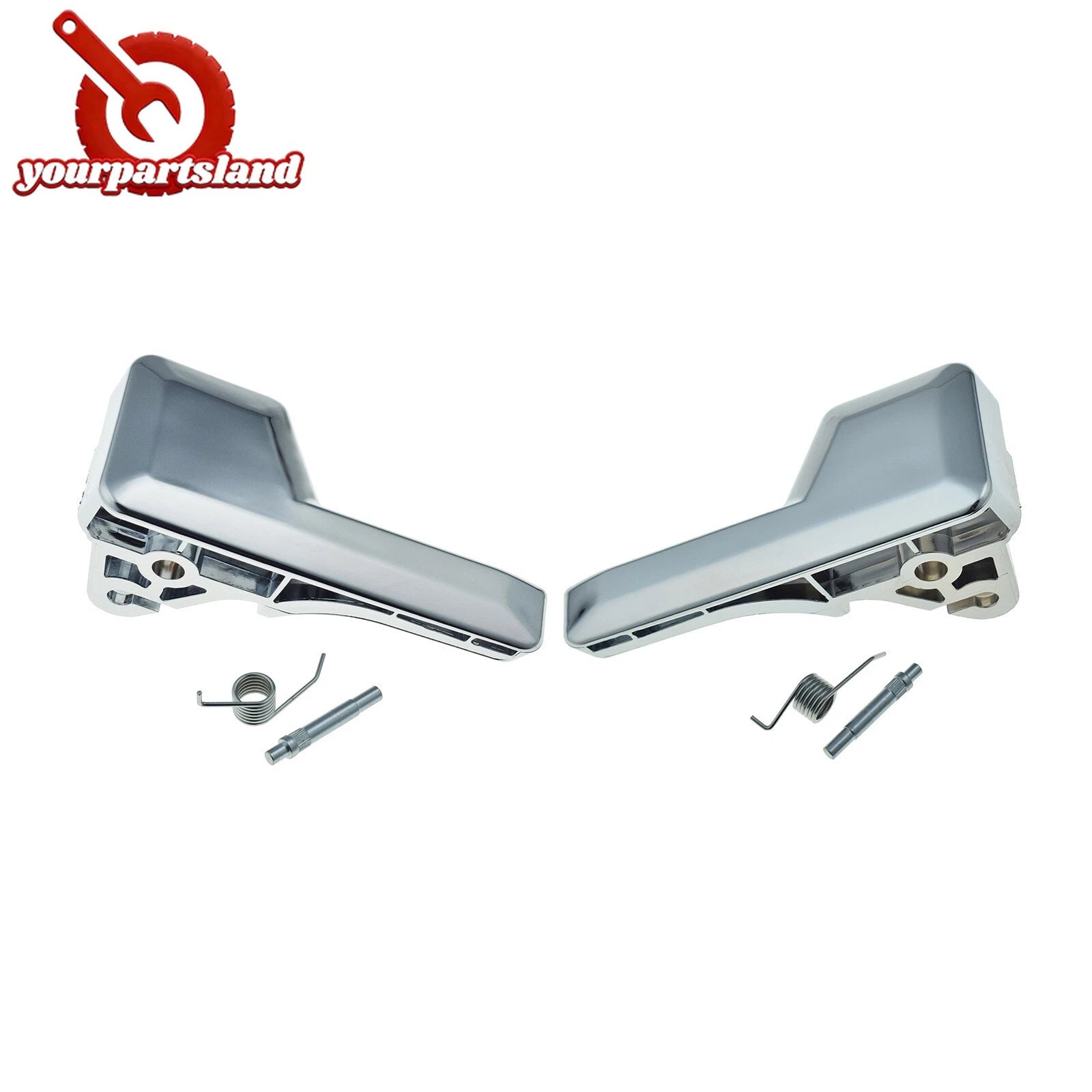 2X Interior Inner Door Handle LH RH For 07-14 Ford Edge 07-15 Lincoln MKX Chrome 6B93BC-57