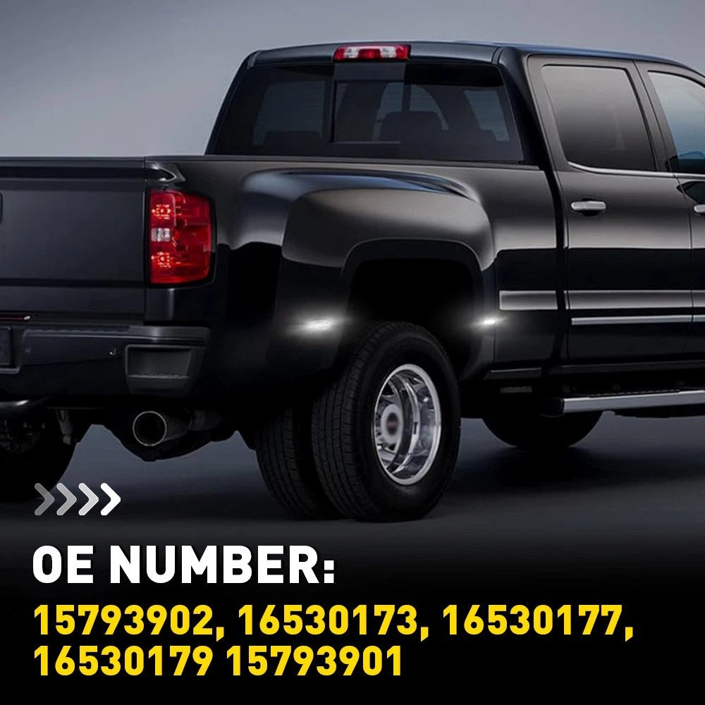 For 2001-14 Chevy Silverado GMC Sierra Dually Bed Led Side Fender Marker Light A 6B93BC-57