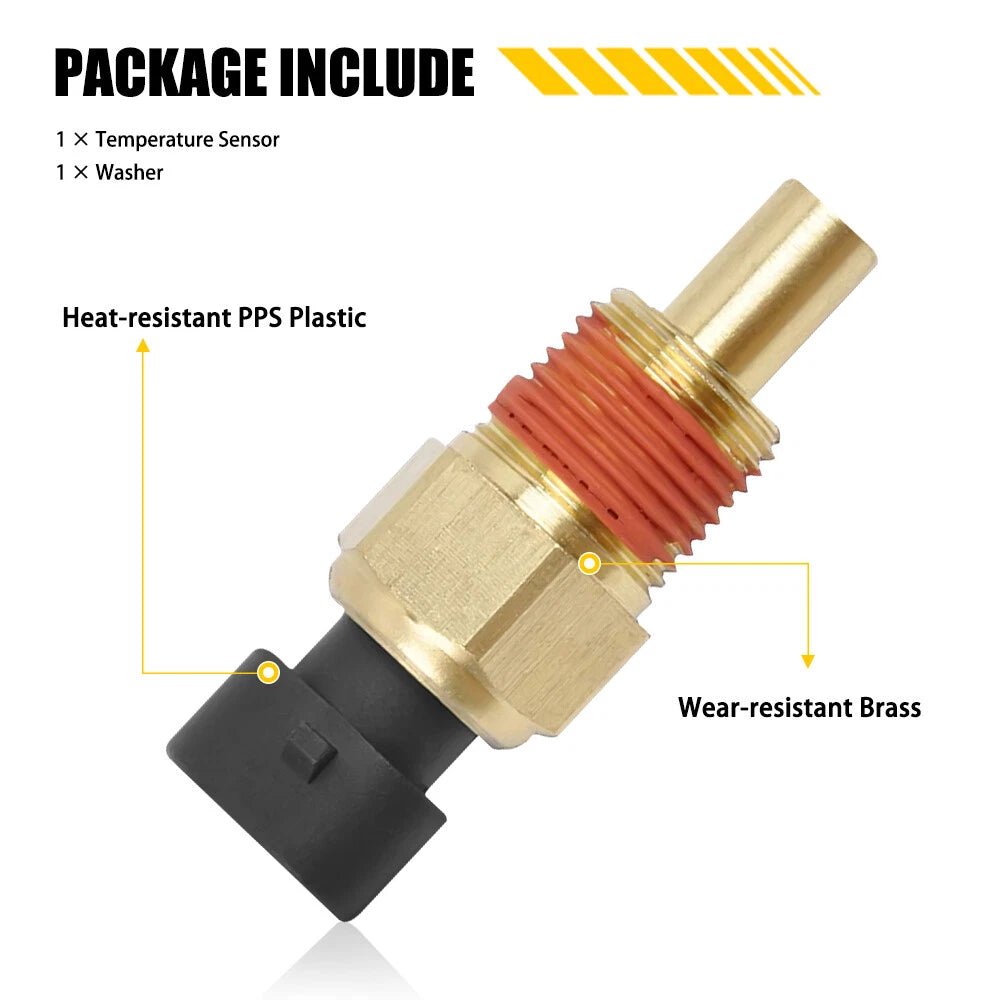 Coolant Temperature Sensor Water Sender Temp For GMC Chevrolet Cadillac Pontiac 6B93BC-57