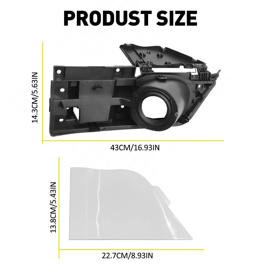 Fuel Filler Door Housing White Gas Cover For Ford Transit Van 150 250 350 15-23 6B93BC-57