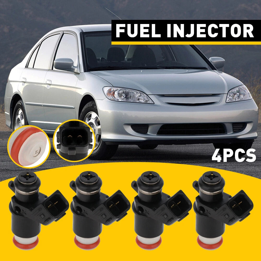 4 Fuel Injectors For Honda Civic 1.7L DX EX HX LX 2001 2002 2003 2004 2005 US 6B93BC-57