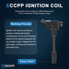 ECCPP 4 Ignition Coils For 2019 2020 2021 Toyota Prius AWD-e 1.8L L4 KOEEP