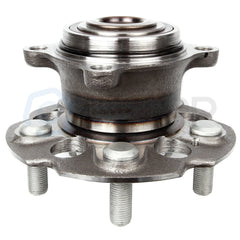 Rear Slot Brake Rotors Ceramic Pads & Wheel Hub Bearings For 05-10 Honda Odyssey 6B93BC-57