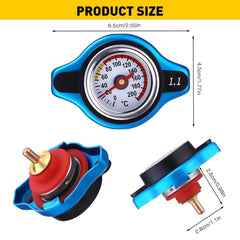 1.1Bar Small Head Car Vehicle Radiator Cap Water Temp Meter Thermostatic Gauge A 6B93BC-57
