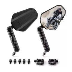 Foldable Adventure Motorcycle Rearview Side Mirrors For Suzuki Kawasaki Honda US