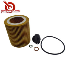 Oil Filter W/ Drain Plug O-Ring For BMW X6 X5 320i 328i 428i 11427525334 HU816x 6B93BC-57